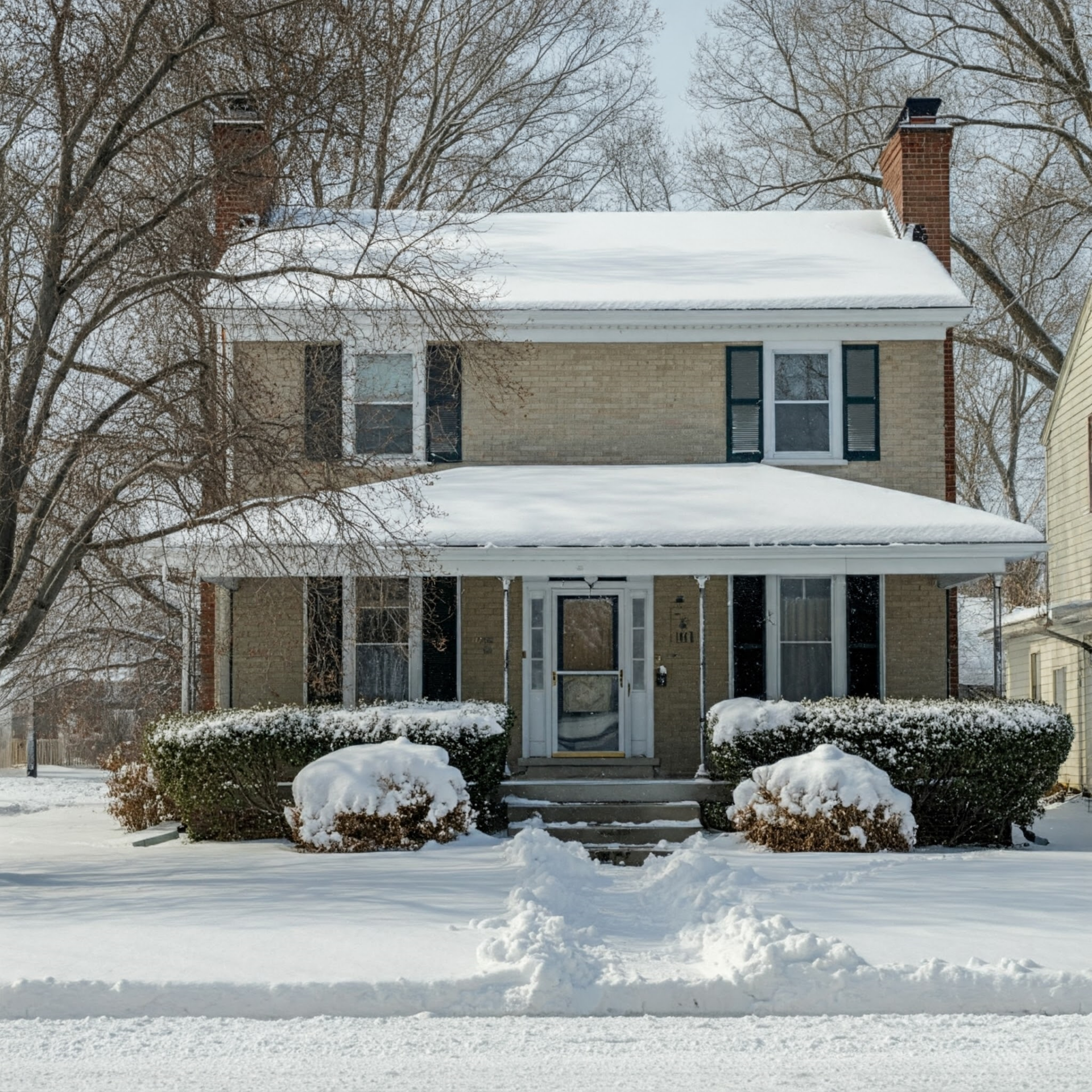 a picture of an indiana home with the Furnace Shut Off